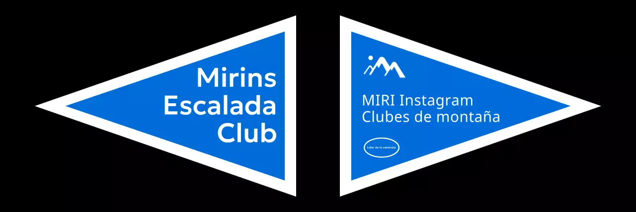 Diseño conceptual de un club de montaña con colores llamativos