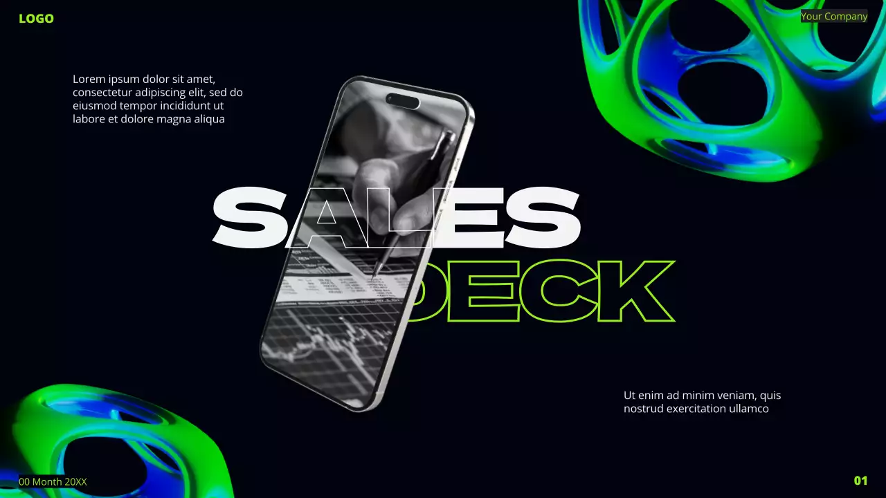 Neon Modern Sales Promotion Presentation