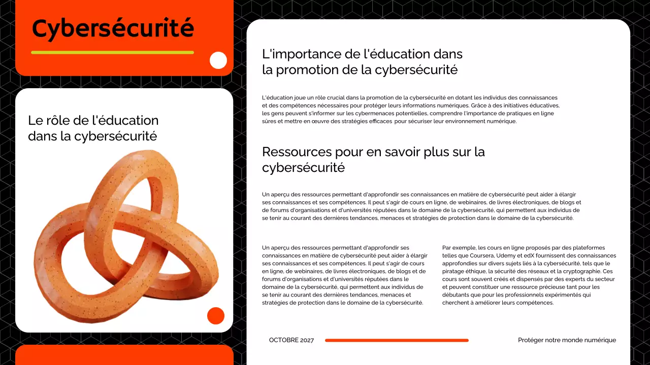 Matériel de cours sur la cybersécurité moderne (rouge et citron vert)