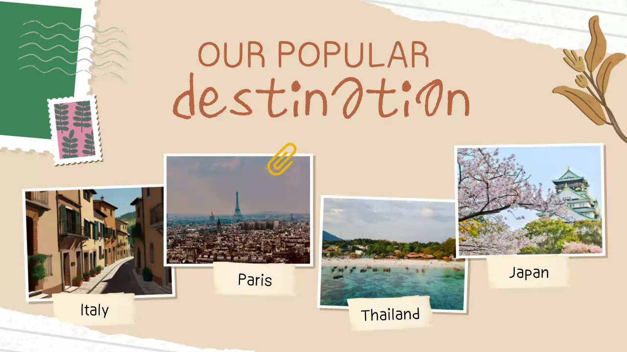 Beige Vintage Travel Advertisement Presentation