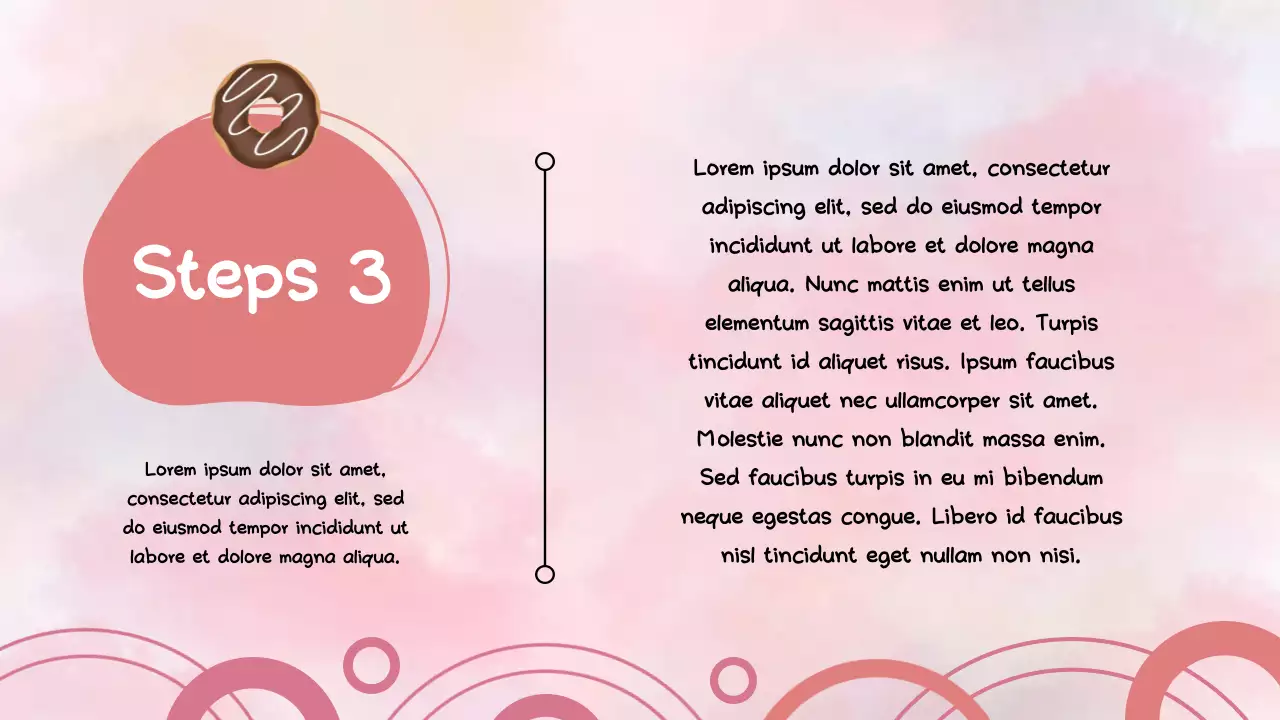 핑크와 파스텔의 귀여운 그룹 프로젝트 프레젠테이션