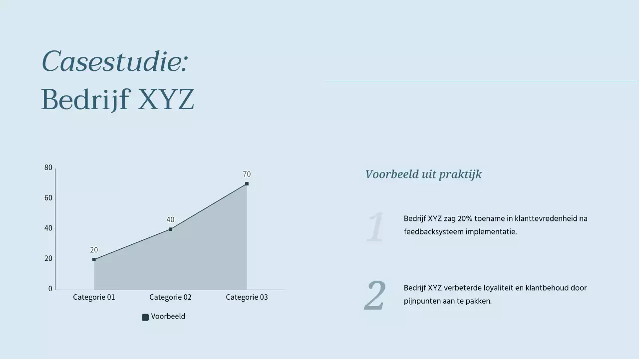 Sky Blue Eenvoudige Klantervaring Analyse Strategie