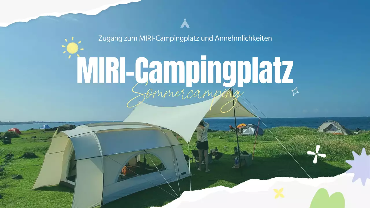 Ein Führer für Sommercampingplätze in grüner Natur