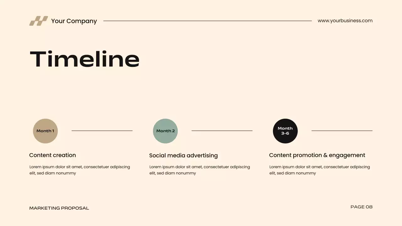 Beige Modern Marketing Proposal Presentation