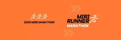 Promote an orange and black marathon