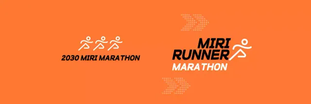 Promote an orange and black marathon