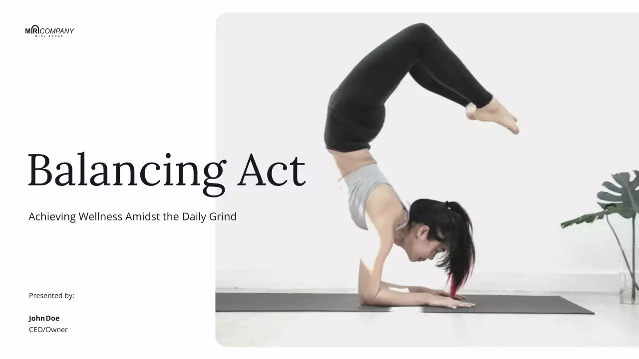 White Modern Yoga Guide Presentation