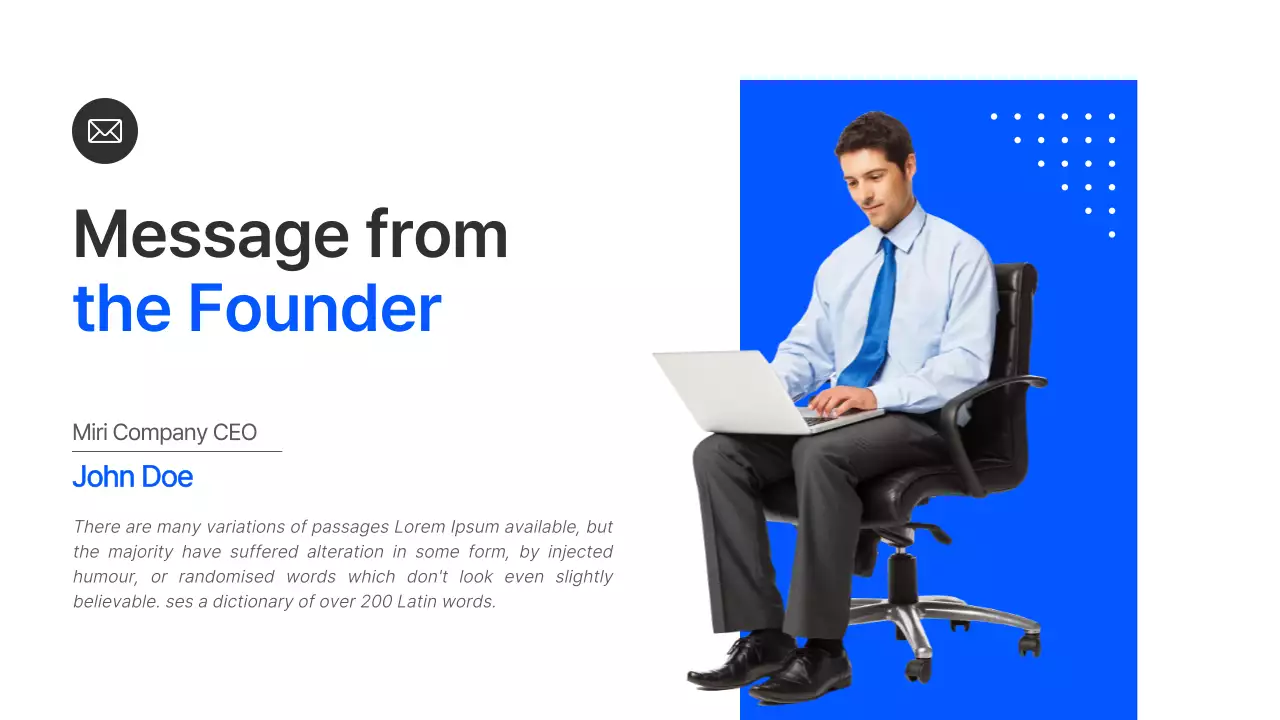 블루 모던 비즈니스 프레젠테이션