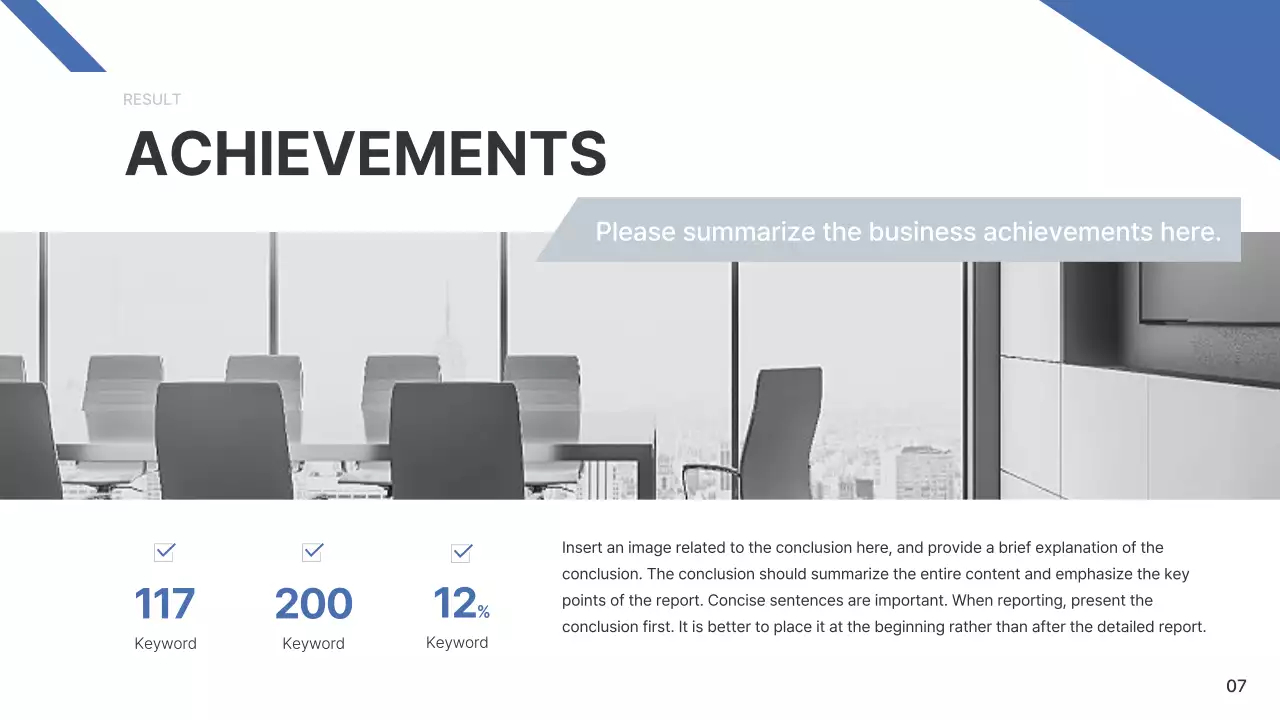 Blue Modern Company Report Presentation