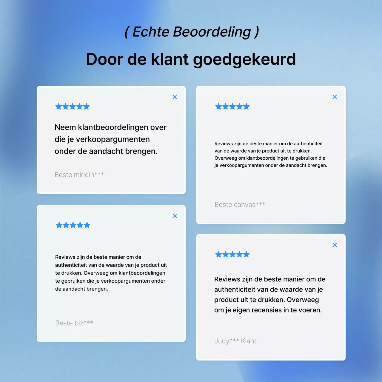 Promoot trendy modeoverzichten in blauw en grijs