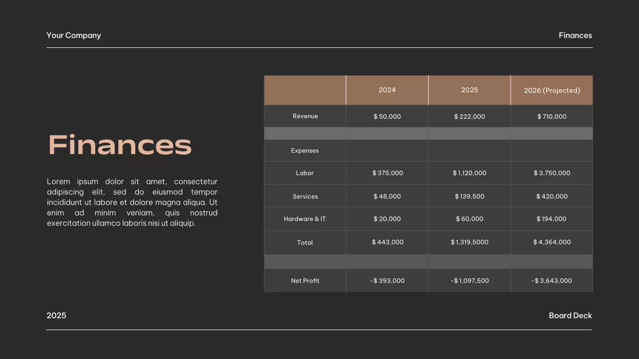 Black Modern Business Document Presentation