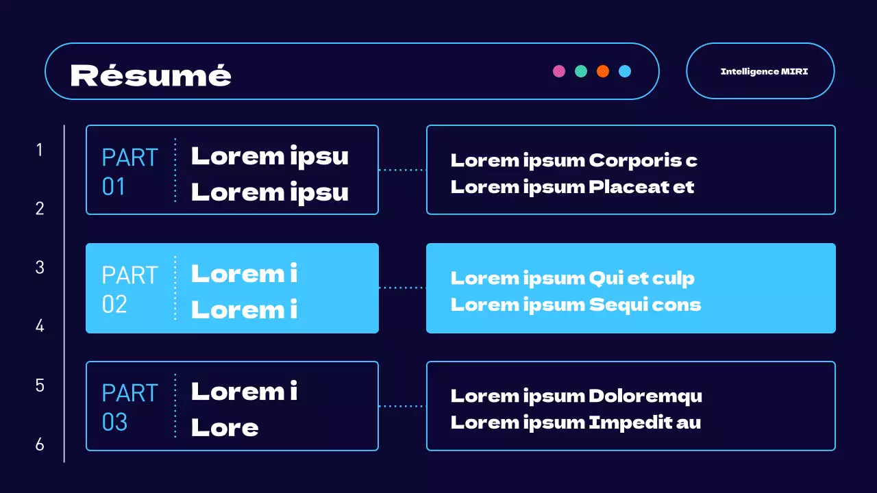 Projet de développement web tendance en bleu clair et orange