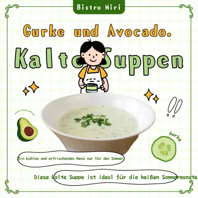 Werben Sie für die schönen Sommergerichte der Saison in Chartreuse und Gelb.