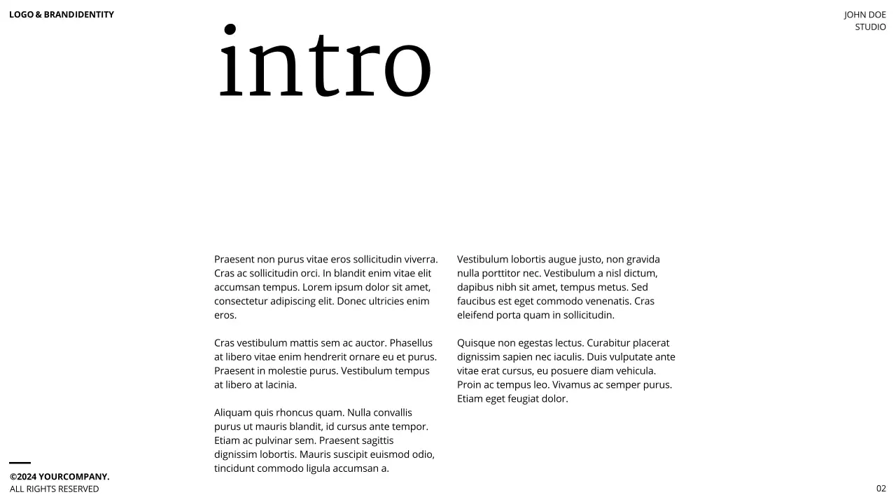 Brown Minimal Brand Guideline Presentation