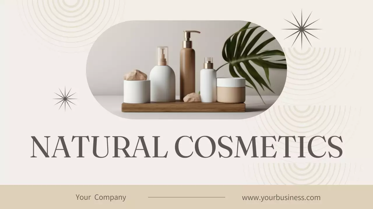 Beige Minimalist Cosmetics Promotion Presentation