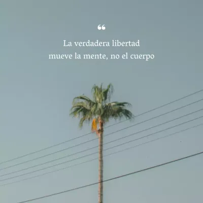 Promover texto libre sencillo en azul claro y blanco