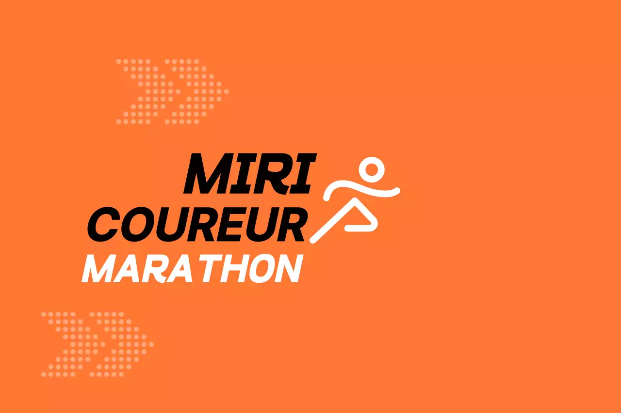 Promouvoir le marathon en orange et noir