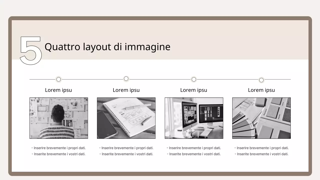Un semplice primer di formazione nei colori marrone e beige