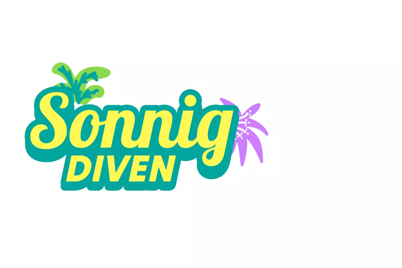 Ein mehrfarbiges englisches Typografiekonzept Surfing Club