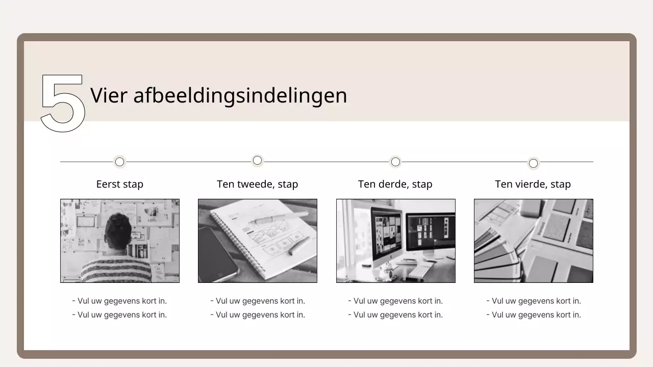 Een eenvoudige trainingsprimer in bruin en beige