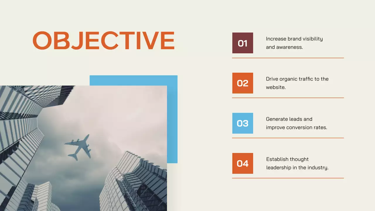 Orange Professional Marketing Plan Presentation