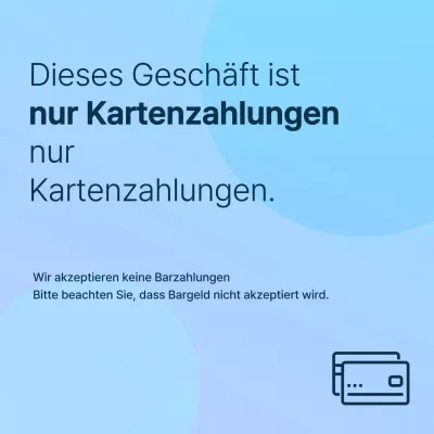 Ein Leitfaden für minimalistische Kartenzahlungen in Blau und Hellblau