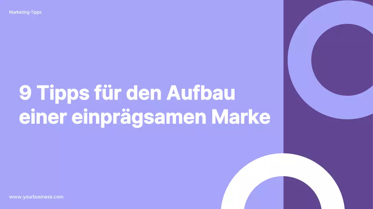 Lila Moderne Unternehmensstrategie Präsentation