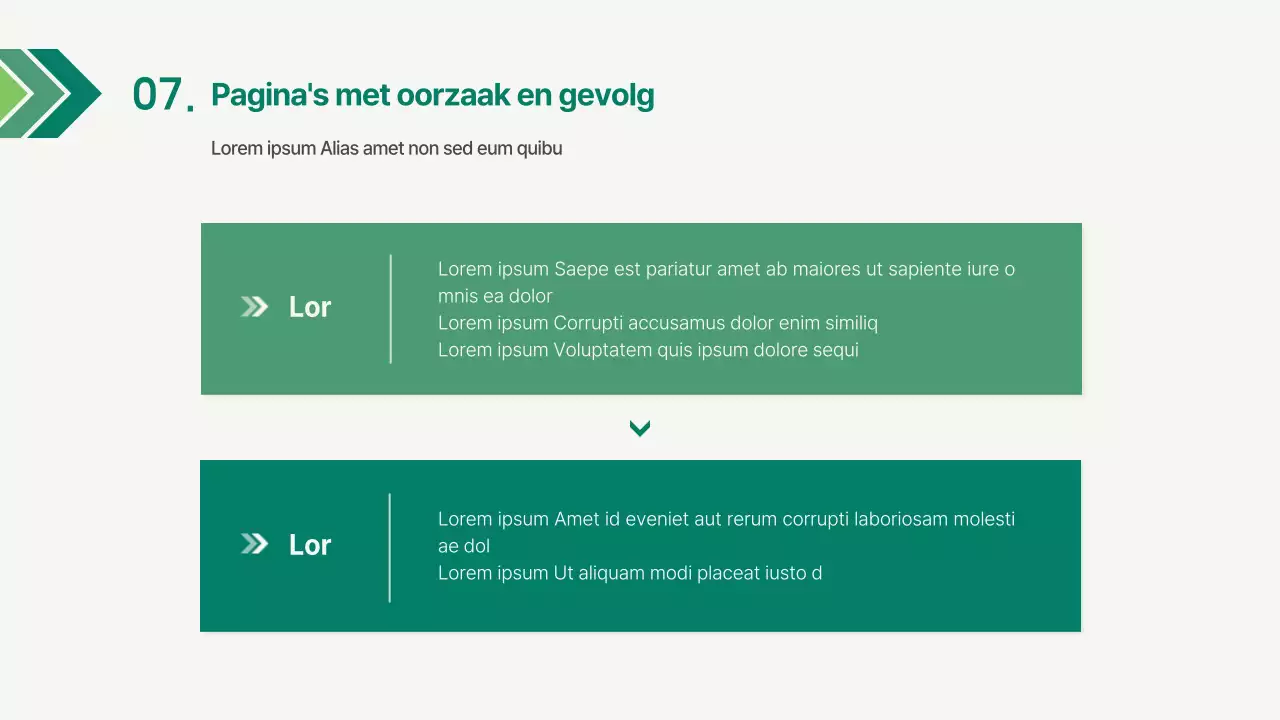 Een eenvoudig bedrijfsrapport in groen