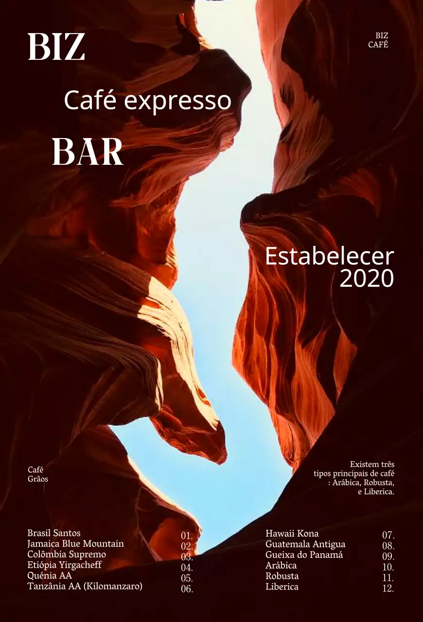 Promover o seu café de verão num ambiente natural