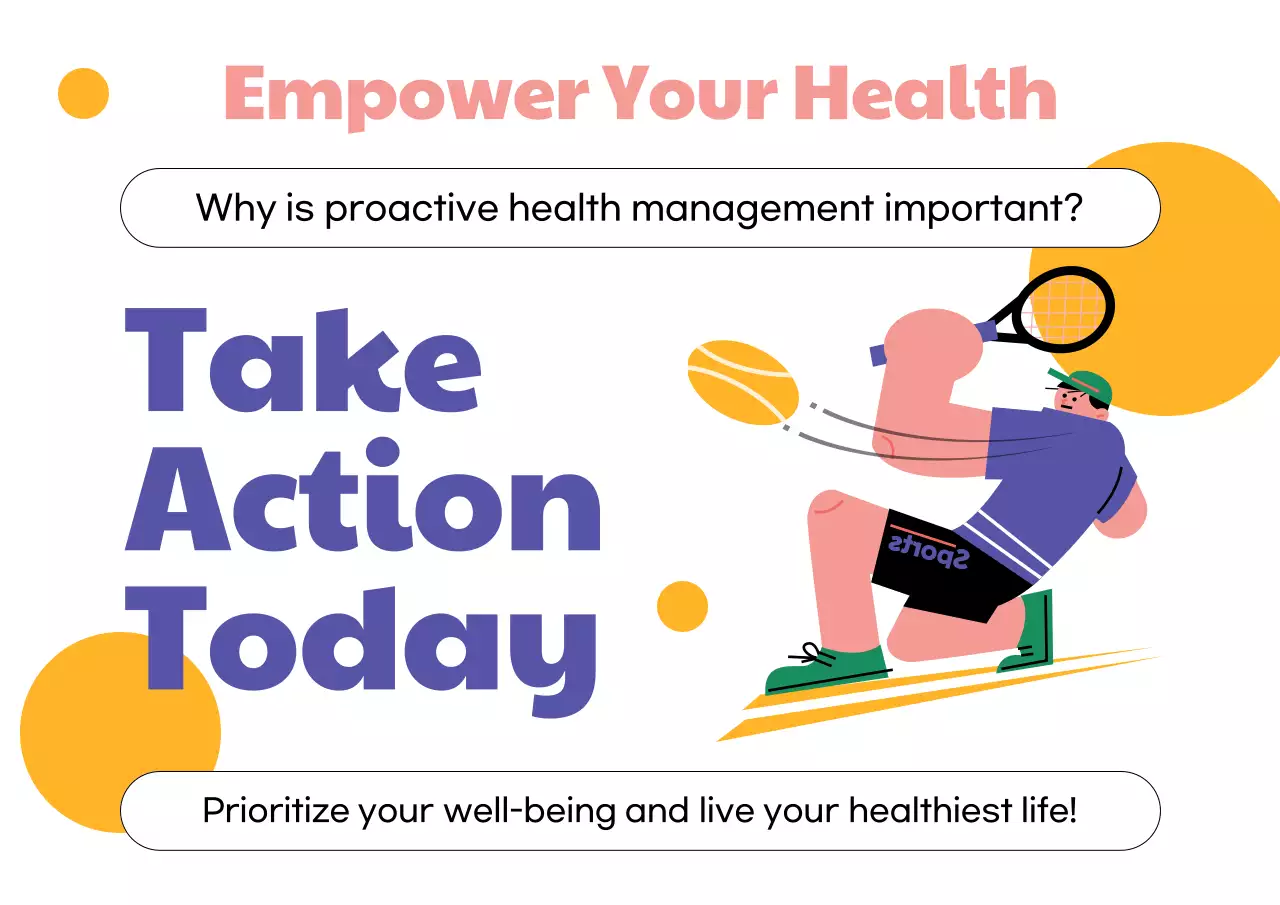 Yellow Modern Health Promotion Poster