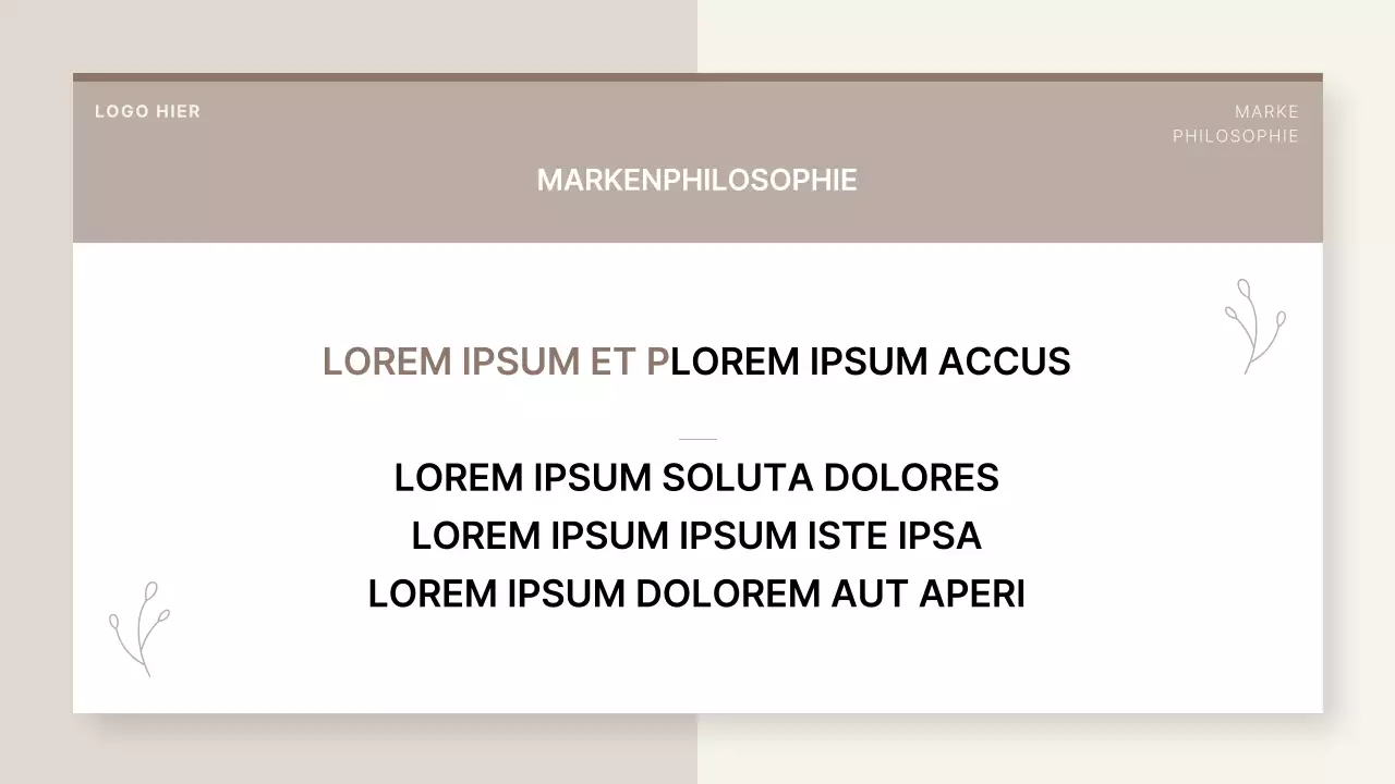 Ein einfaches beige-elfenbeinfarbenes Kerzenstudio als Markenzeichen eines kleinen Unternehmens