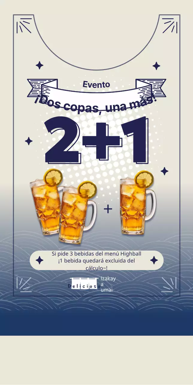 Stand para eventos Highball POP Tipo B