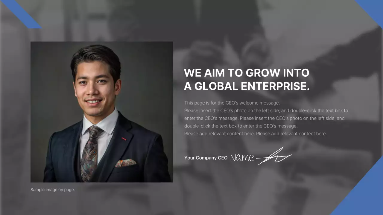 Blue Modern Company Report Presentation