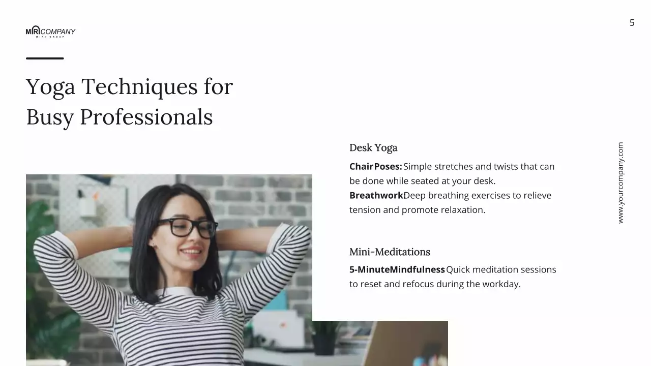 White Modern Yoga Guide Presentation