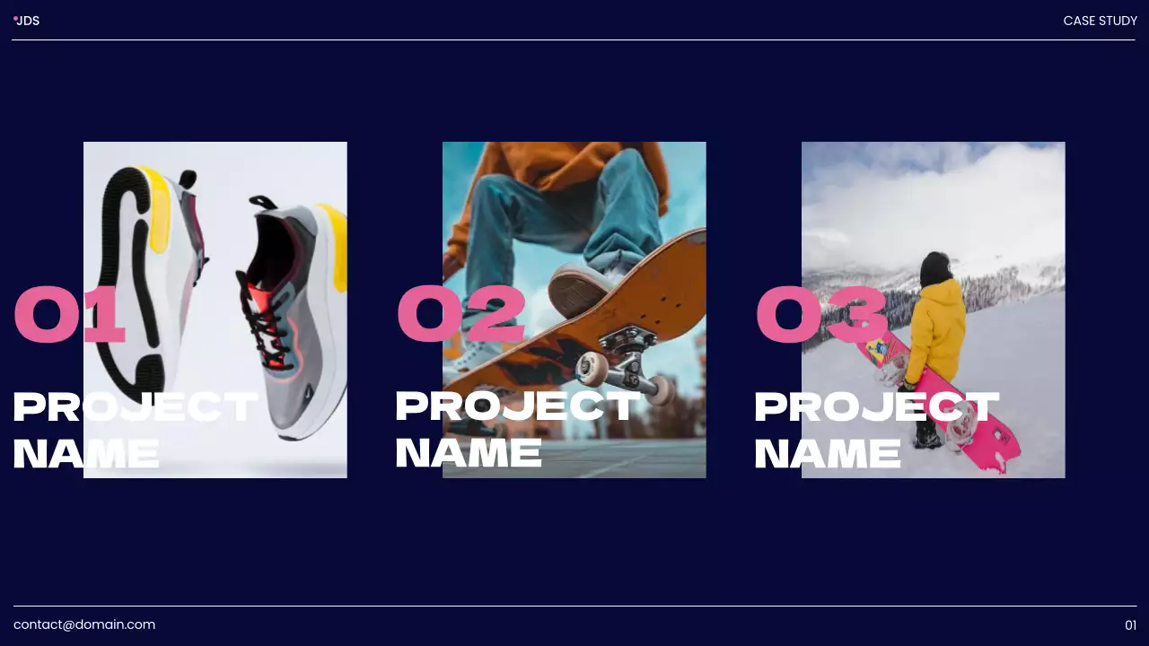 Navy Modern Design Portfolio Presentation