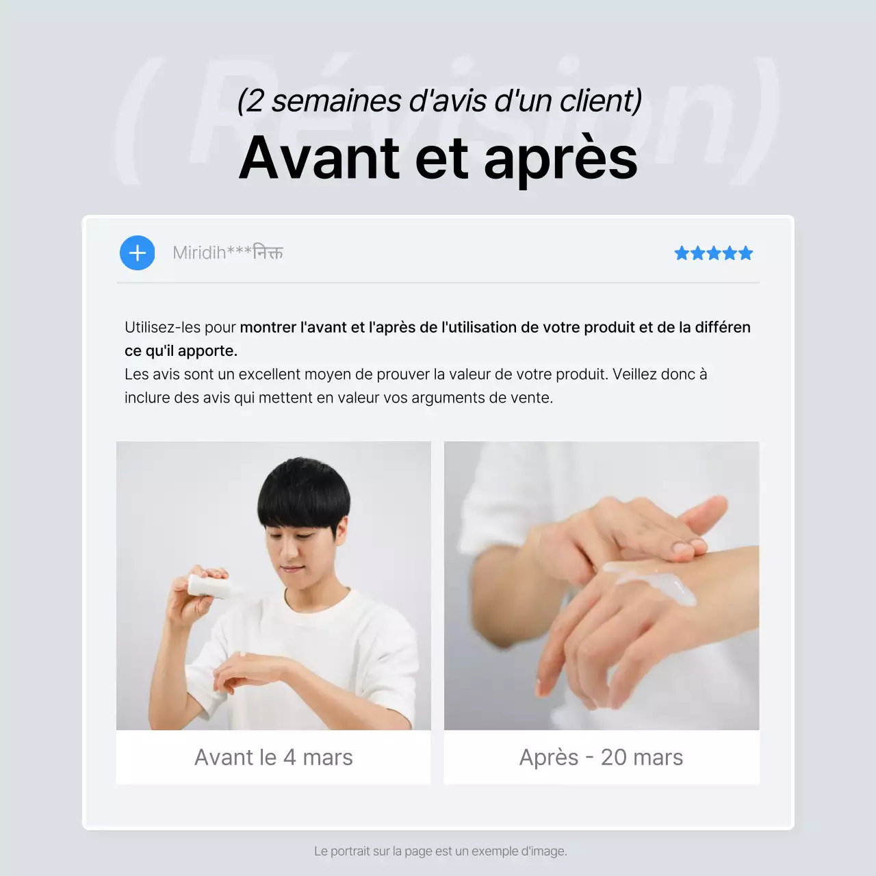 Promouvoir les revues de mode en bleu et gris