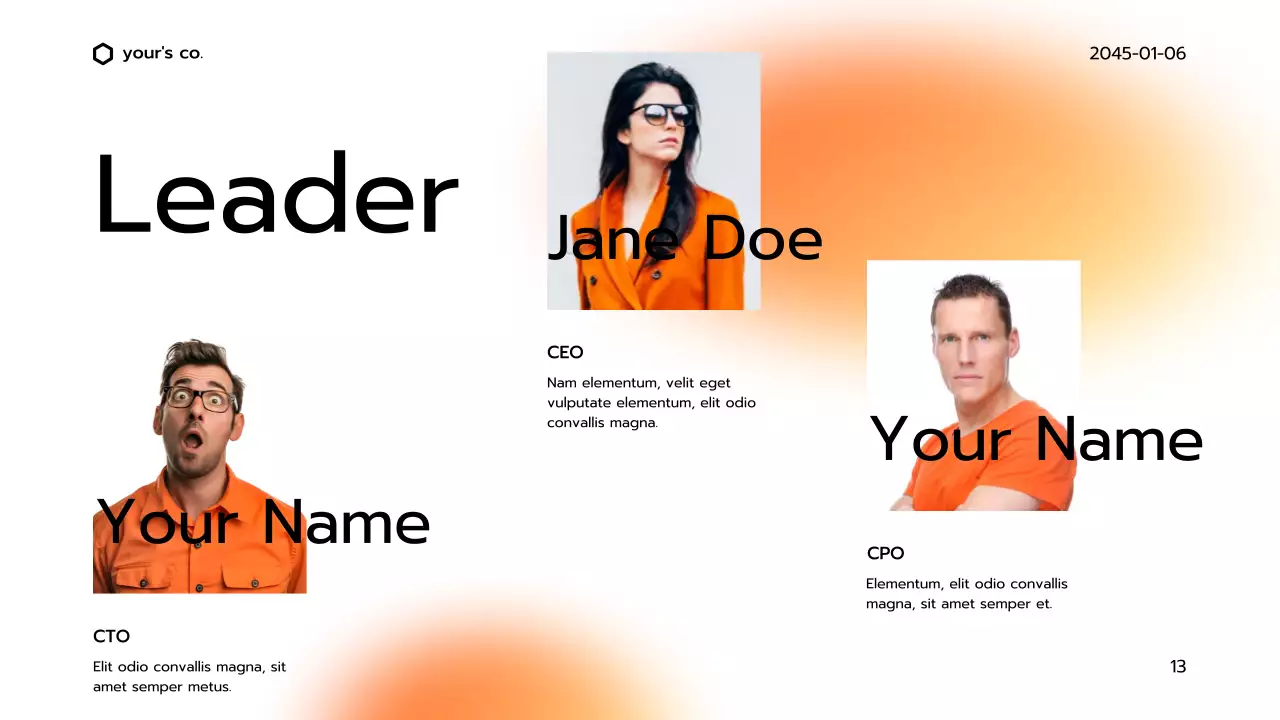 Orange Modern Business Deck Presentation