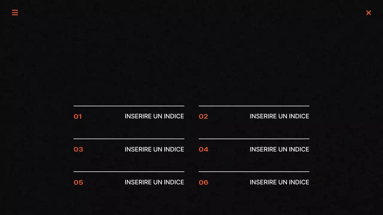 Rapporti di marketing di tendenza in nero e arancione