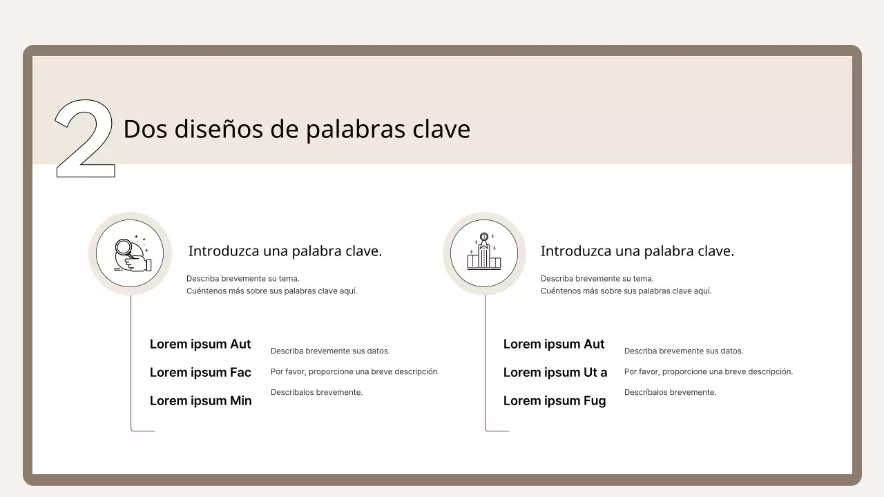 Una sencilla imprimación de entrenamiento en marrón y beige