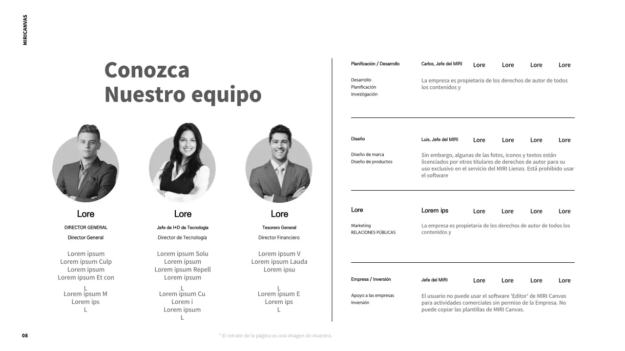 Informes imprimibles modernos en blanco y negro