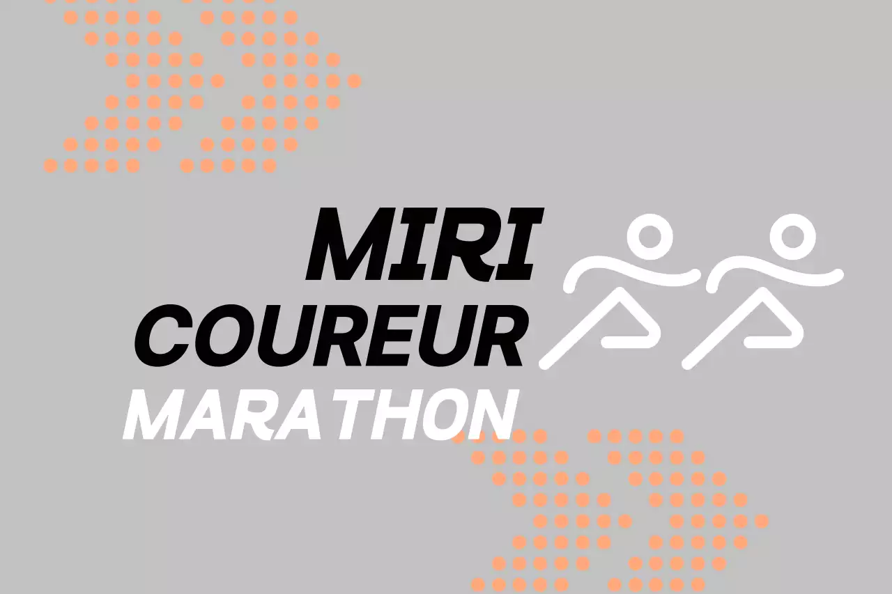 Promouvoir le marathon en orange et noir