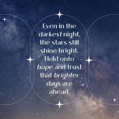 Blue Aesthetic Hope Announcement Social Media Post