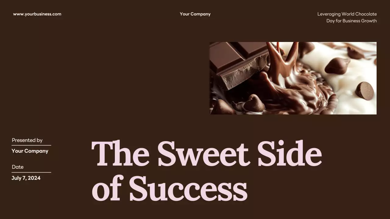 Brown Professional Chocolate Promotion Presentation