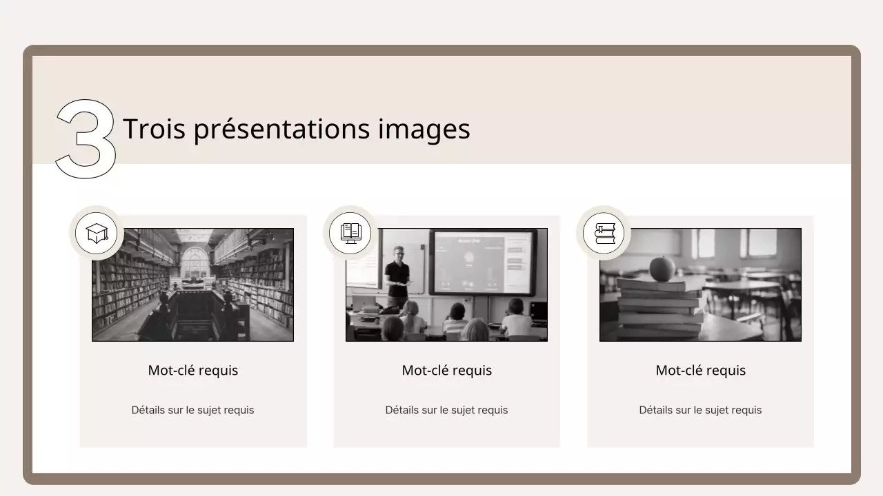 Un simple primer d'entraînement en brun et beige