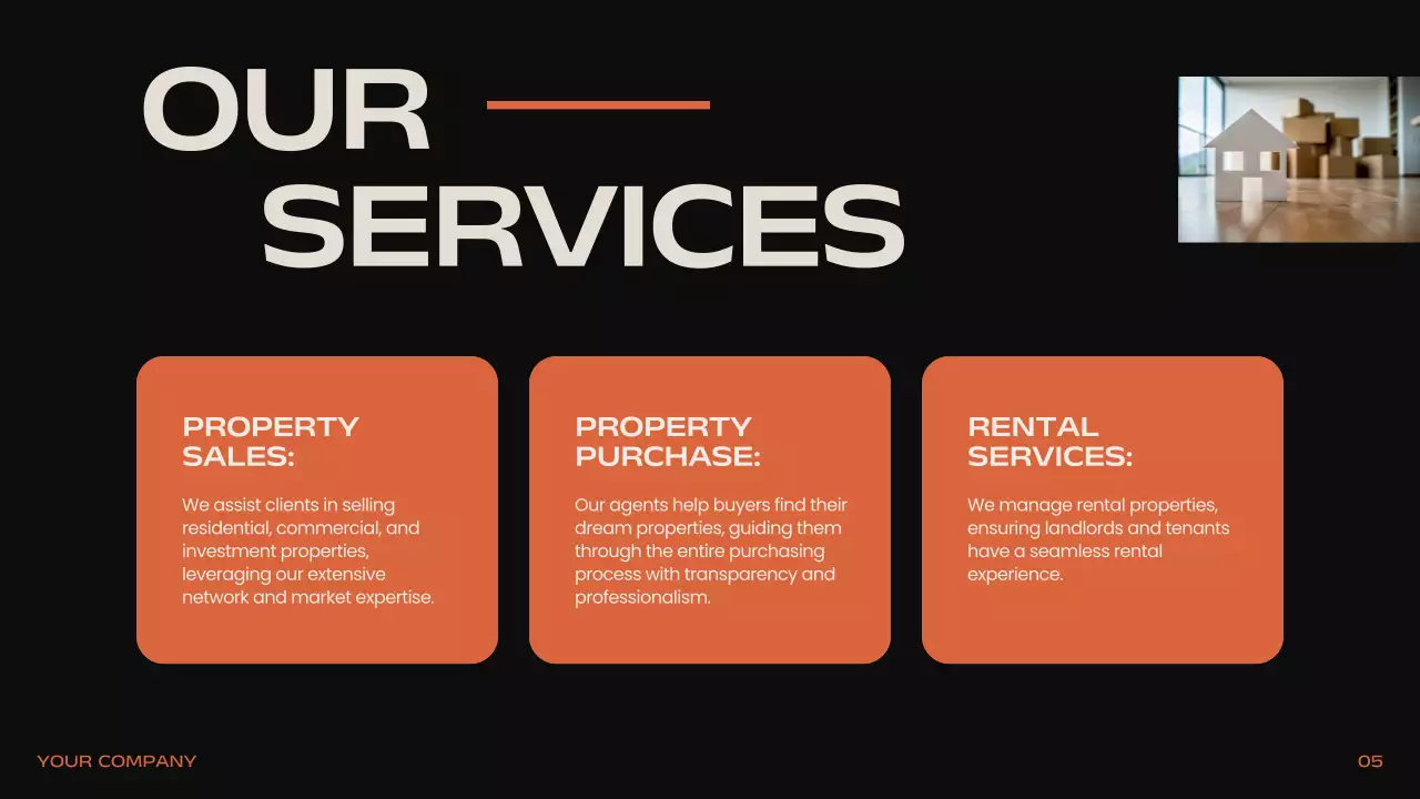 Black Professional Real Estate Presentation