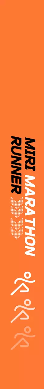 Promote an orange and black marathon