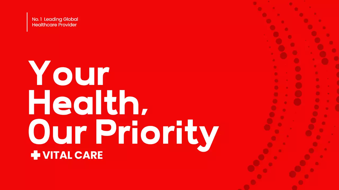 Red Modern Healthcare Presentation