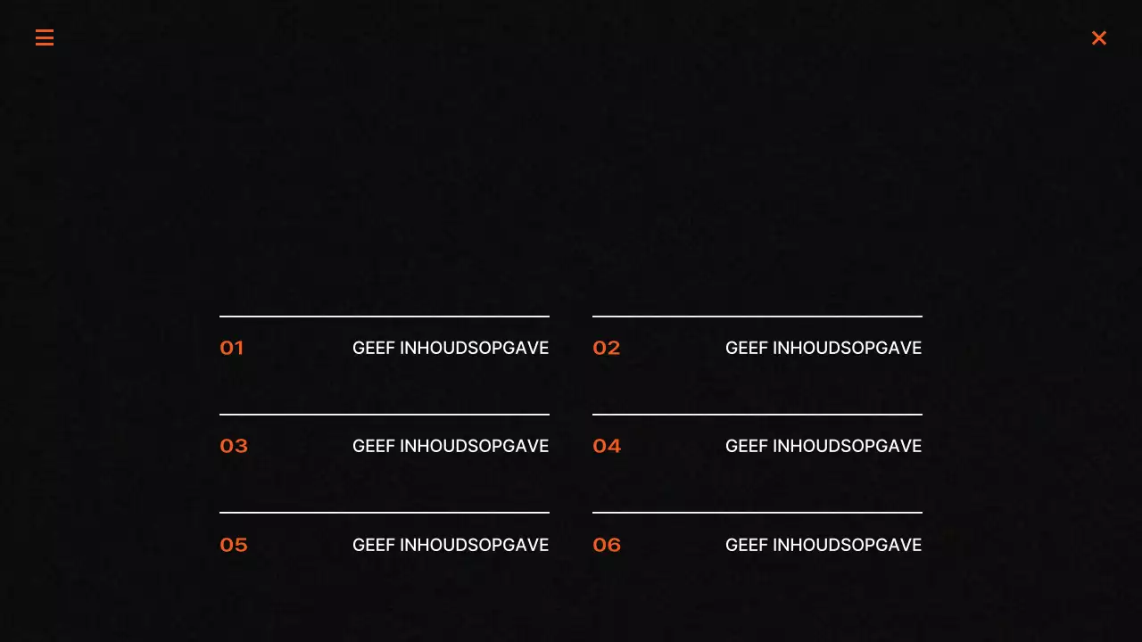 Trendy marketingrapporten in zwart en oranje