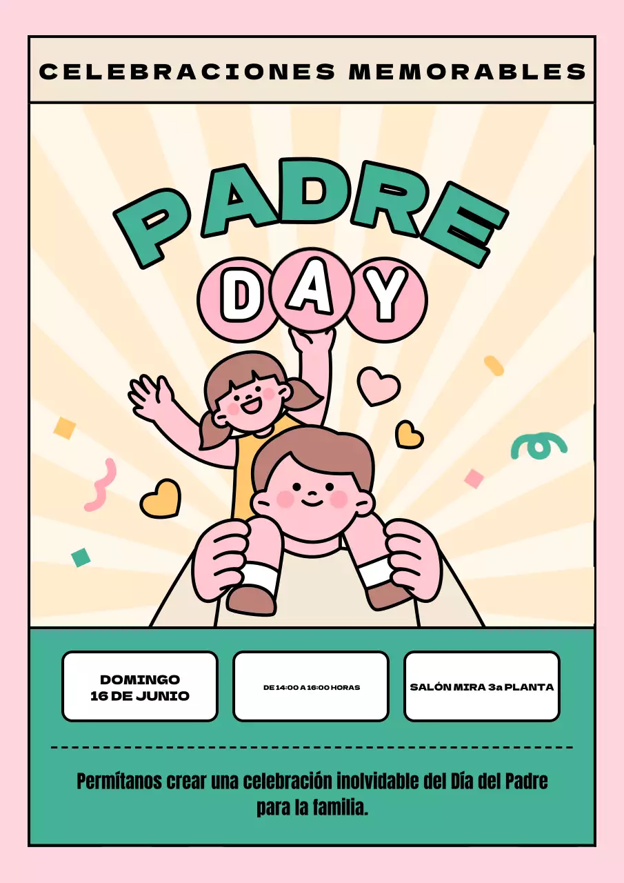 Promueva el Día del Padre con un toque verde y marfil