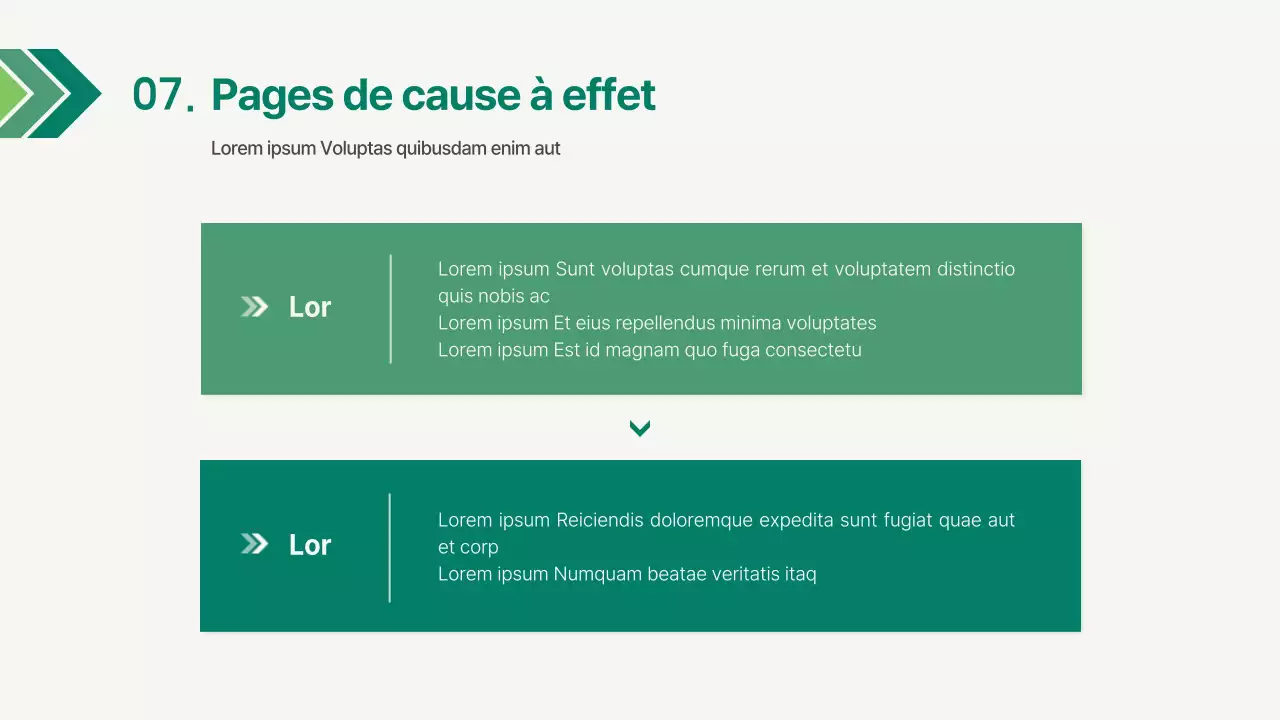 Un rapport d'entreprise simple en vert
